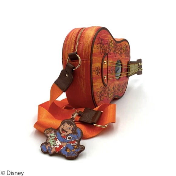 NWT Danielle Nicole Disney Stitch Ukulele Crossbody Purse - Picture 2 of 3